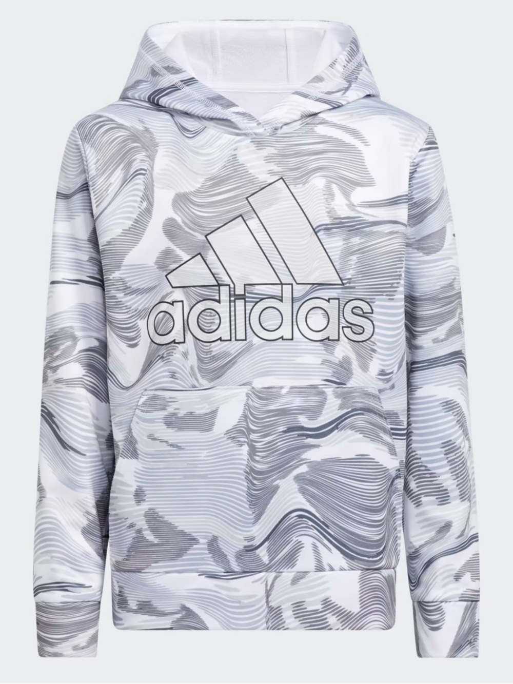 Boys Adidas Camo Allover Print Hoodie Small Boys Size 8